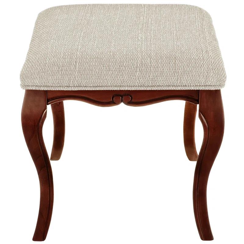 Design Toscano Lady Guinevere Upholstered Vanity Stool