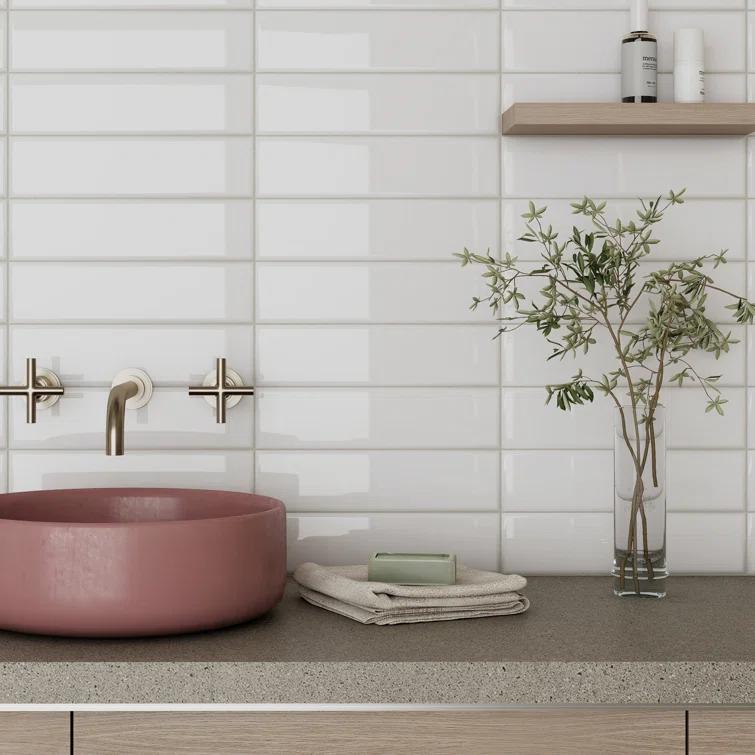 Cruz Bay Studio City 3in.x12in. Ceramic Subway Wall Tile