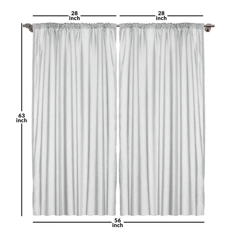 Polka Dots Semi-Sheer Rod Pocket Sliding Panel (Set of 2)