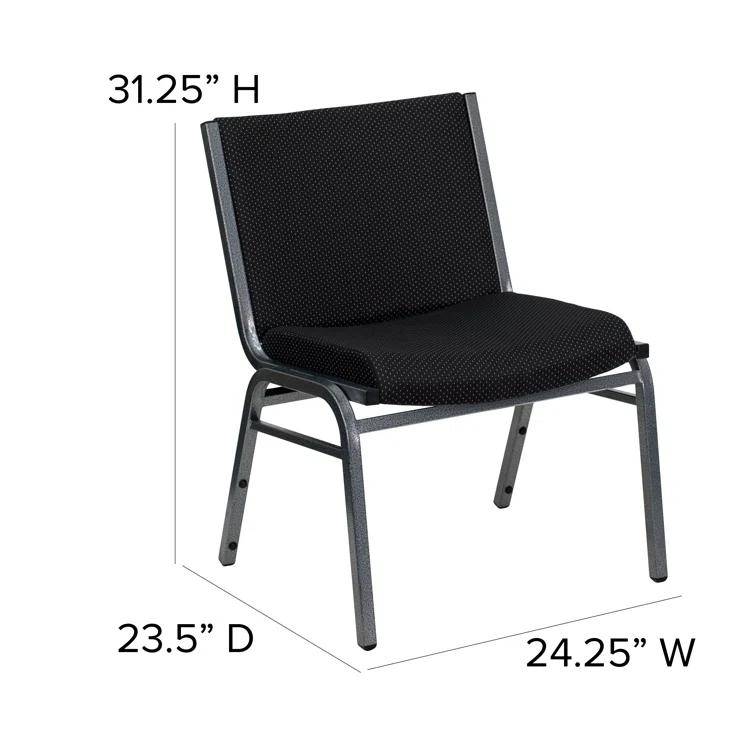 Flash Furniture Divine Multipurpose Big & Tall 1000 lb. Rated Stacking Guest Chairs for Business or Home Use (Set of 2)