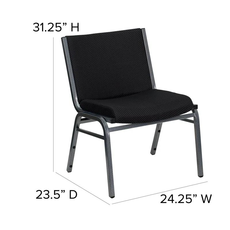 Flash Furniture Divine Multipurpose Big & Tall 1000 lb. Rated Stacking Guest Chairs for Business or Home Use (Set of 2)