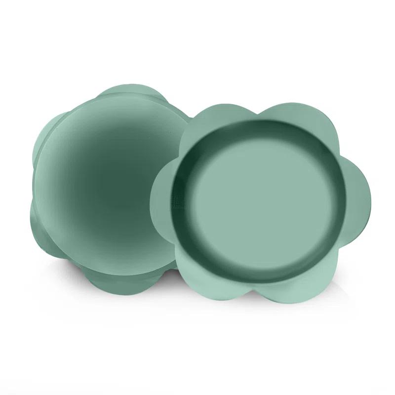 Precious Tails P.t. Supply Co. Small Flower-shaped Silicone Pet Bowl With Non-slip Suction Base