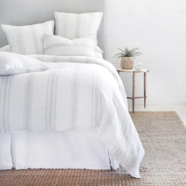 Jackson Sham by Pom Pom at Home - White and Ocean / Standard