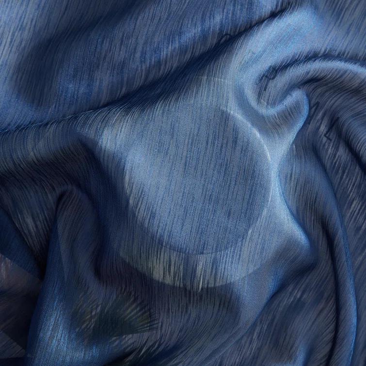 Ebern Designs Lauren Polyester Semi Sheer Curtain Pair (Set of 2)