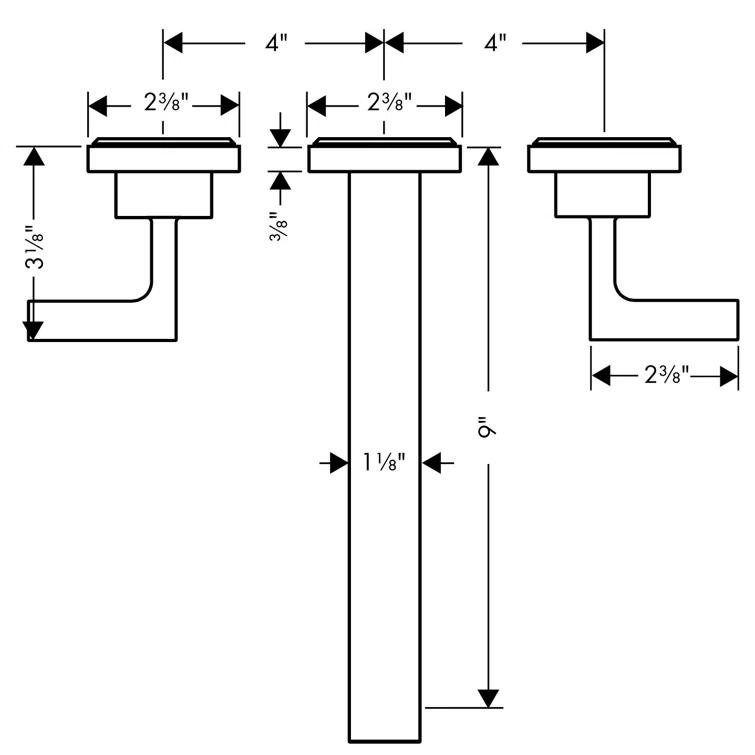 AXOR Citterio Bathroom Tub Spout 39147001