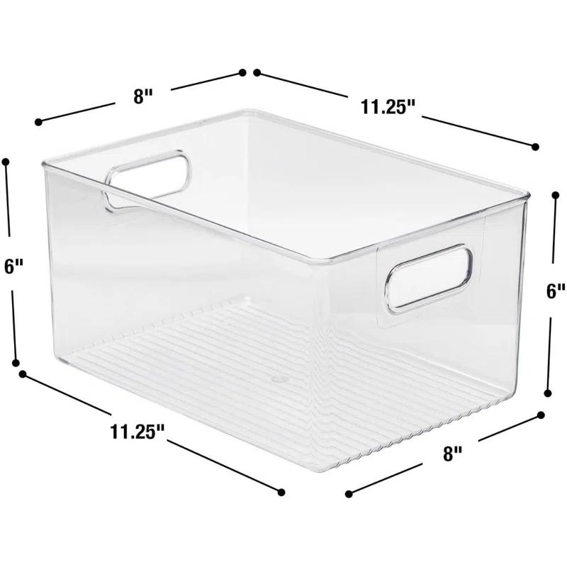 Sorbus Sorbus Large Plastic Kitchen, Pantry, and Fridge Storage Bins with Handles 2 Pack