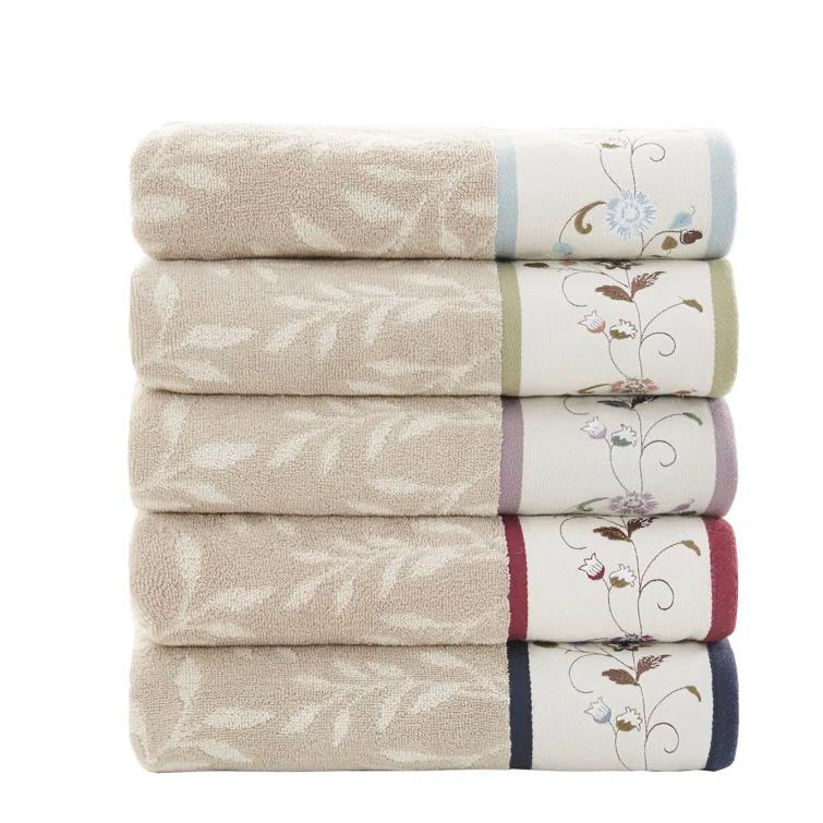 Madison Park Raheem Embroidered Cotton Jacquard Towel Set (Set of 6)