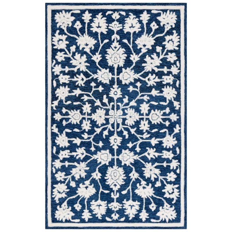 Ebony Hand Tufted Wool Pile Oriental Rug