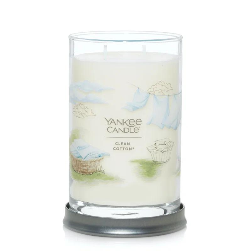 YANKEE CANDLE Signature Clean Cotton Scented Tumbler Candle