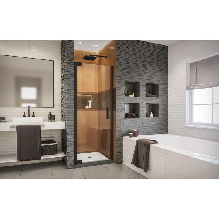 DreamLine Elegance-LS 27" W x 72" H Pivot Frameless Shower Door with ClearMax™ Technology SHDR-4327000-09