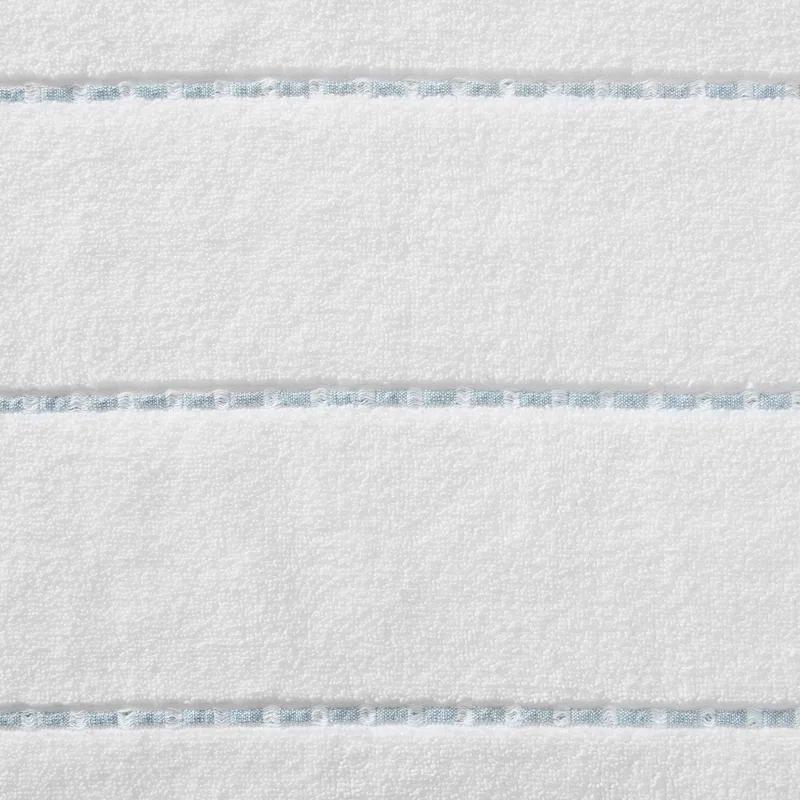 Tommy Bahama Ridley Solid Cotton Blue 3 Piece Towel Set