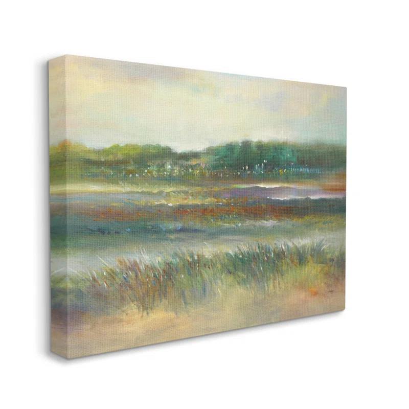 Stupell Industries " Calming Countryside Scenery Field " by K. Nari Painting Print
