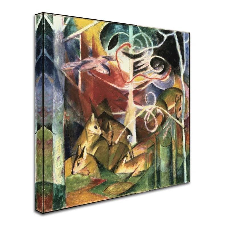 Trademark Fine Art " Deer " by Franz Marc