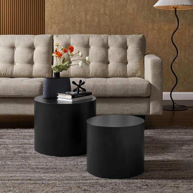 Modway Amani Round Nesting Coffee Tablesset Of 2