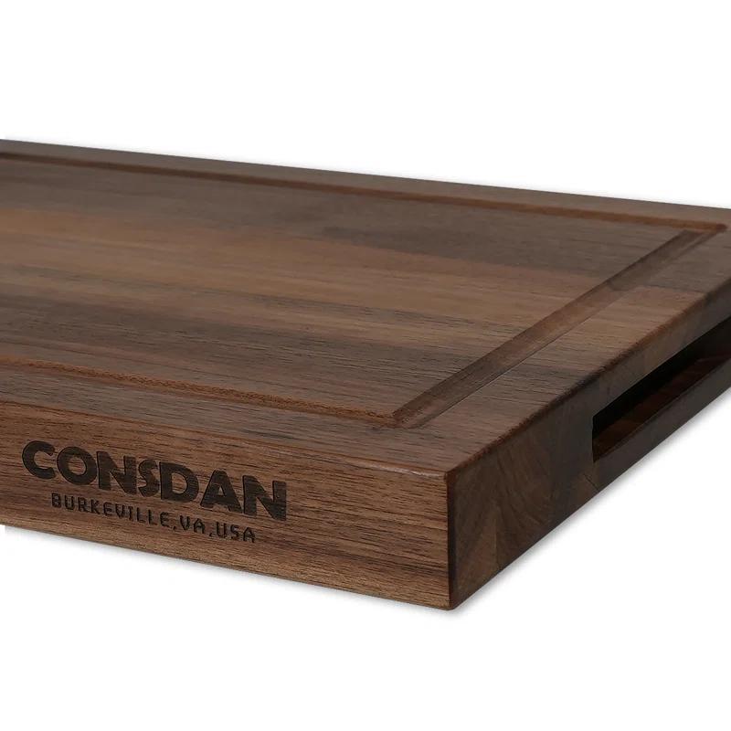 CONSDAN CONSDAN Wood Cutting Board, Black Walnut