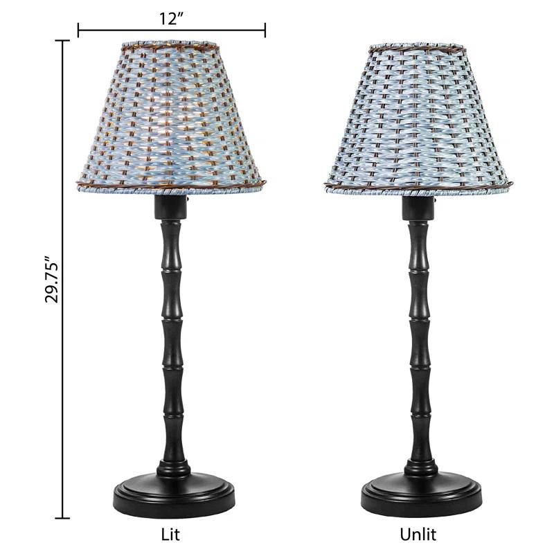 River of Goods 29.75"H Ayla Plastic & Metal Outdoor Table Lamp - River Of Goods