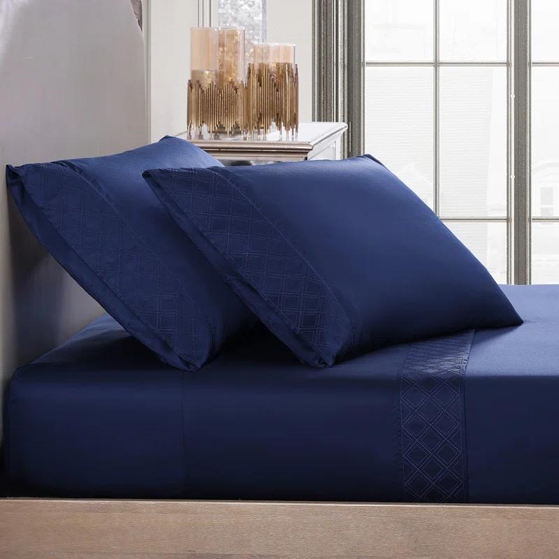 Queen Charcoal Egyptian Cotton Sheet Set