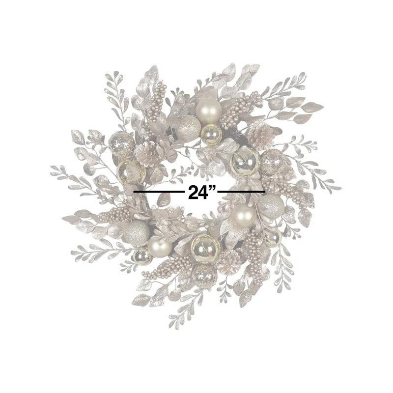Kurt Adler Faux Rattan 24'' Wreath