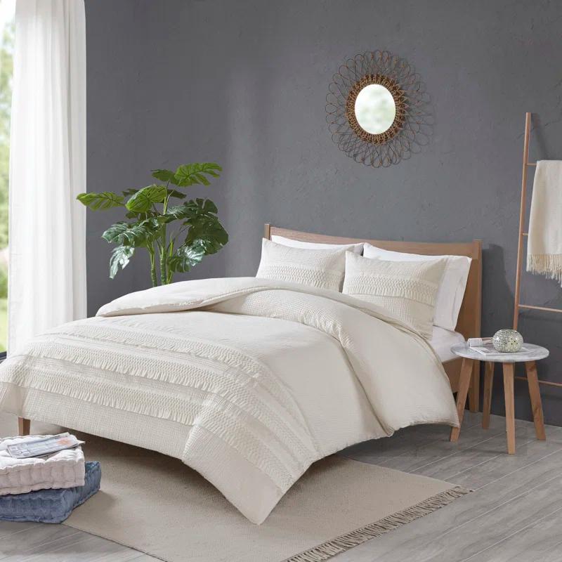 Kelly Clarkson Home Hugo Cotton Seersucker Duvet Cover Set