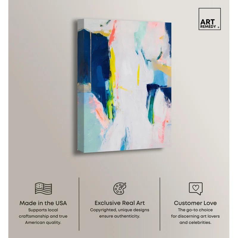 Art Remedy Dewdrop Harmony Canvas Modern Color Abstract by Art Remedy