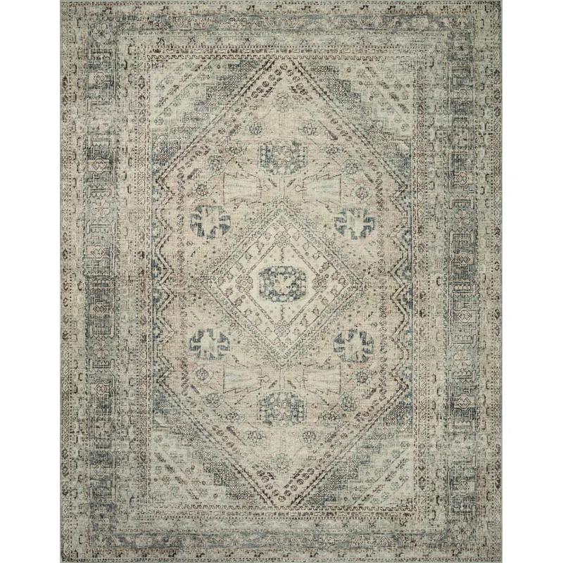 Magnolia Home By Joanna Gaines X Loloi Sinclair Machine Washable Natural / Sage Area Rug