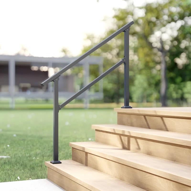 CR Home Hand Rails for Outdoor Steps for Porch, Deck, & Balcony Railing