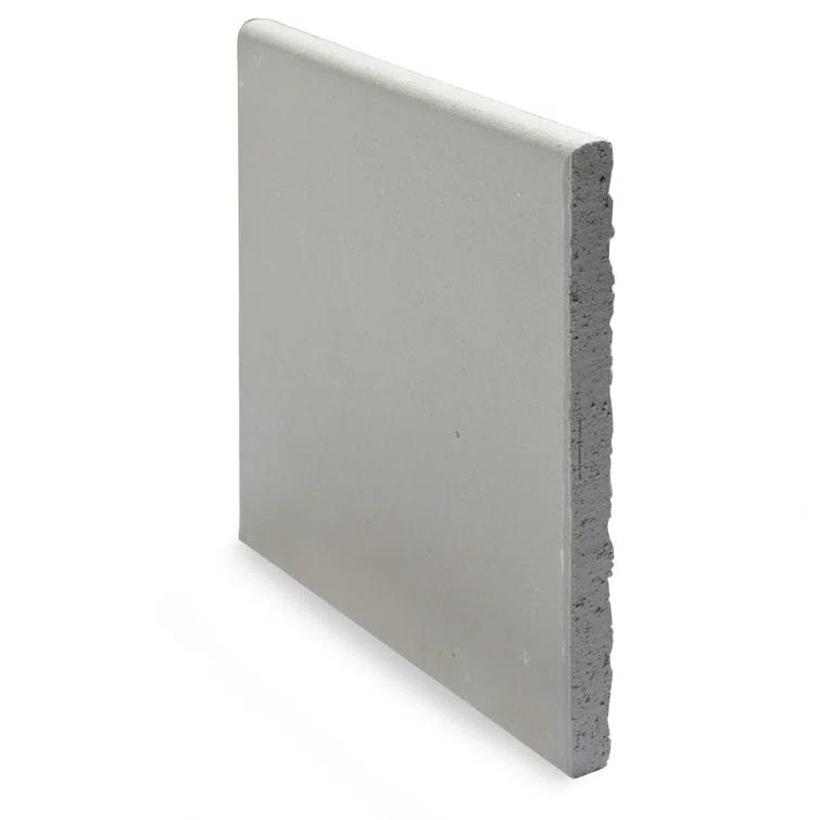 Merola Tile Quarry 6" x 6" Ceramic Bullnose Tile Trim in Gray