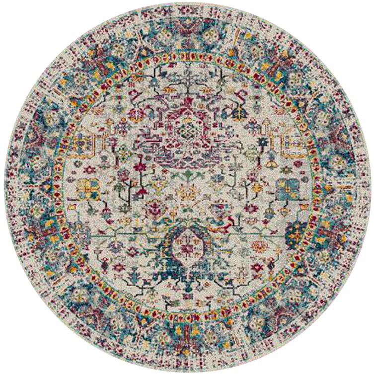 AMER Rugs Alyssa Transitional Bordered Durable Performance Multicolor Area Rug & Reviews | Wayfair