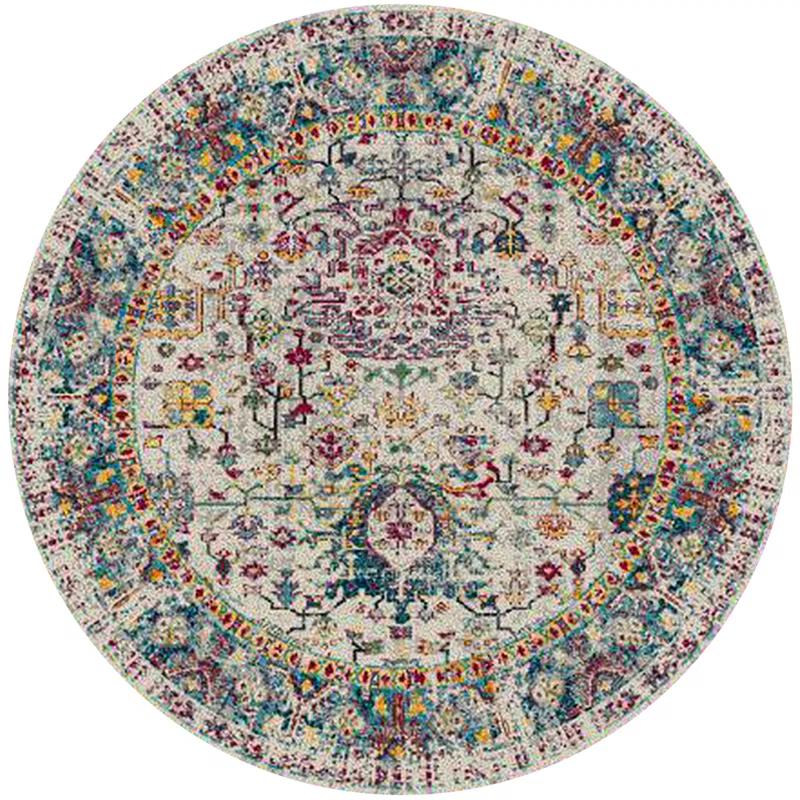 AMER Rugs Alyssa Transitional Bordered Durable Performance Multicolor Area Rug & Reviews | Wayfair