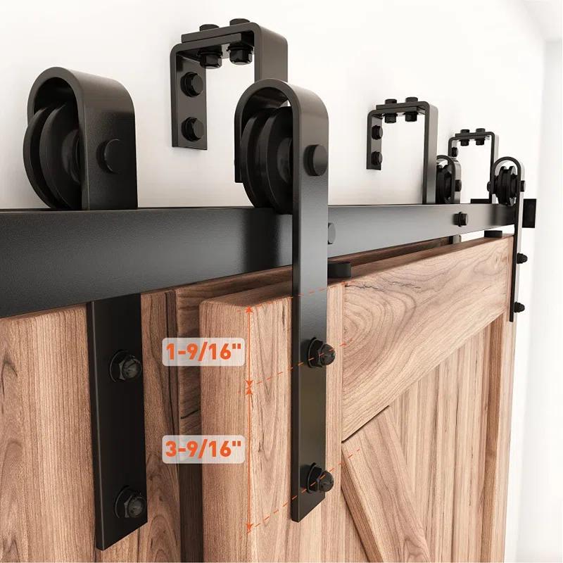 Lazio Sliding Standard Double Barn Door Hardware Kit