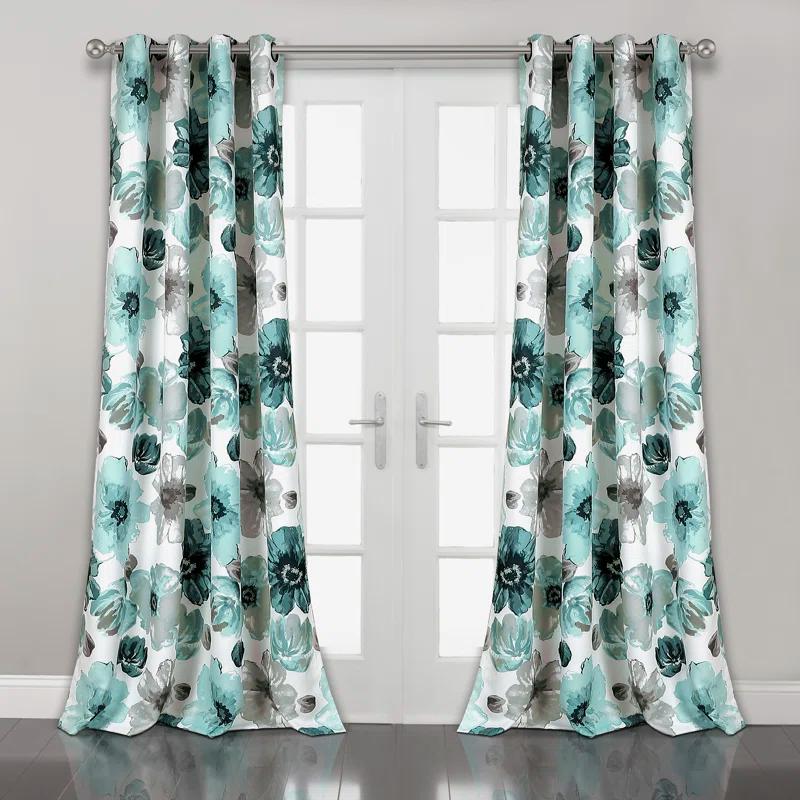 Torre & Tagus Leah Polyester Room Darkening Curtain Pair (Set of 2)