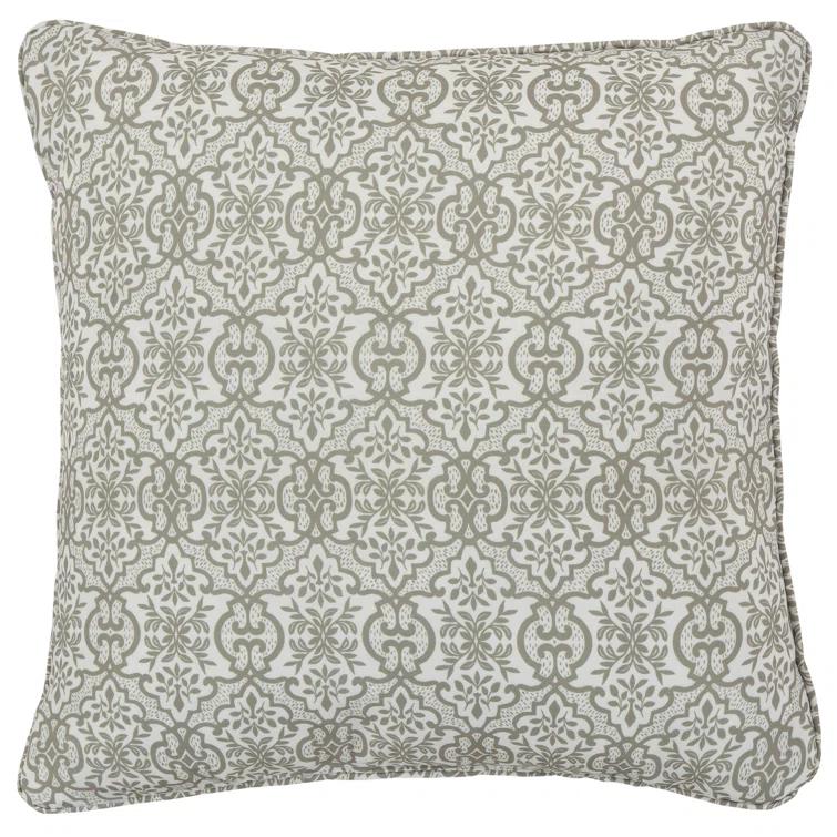 Royal Court Evergreen 16" Square Decorative Throw Pillow
