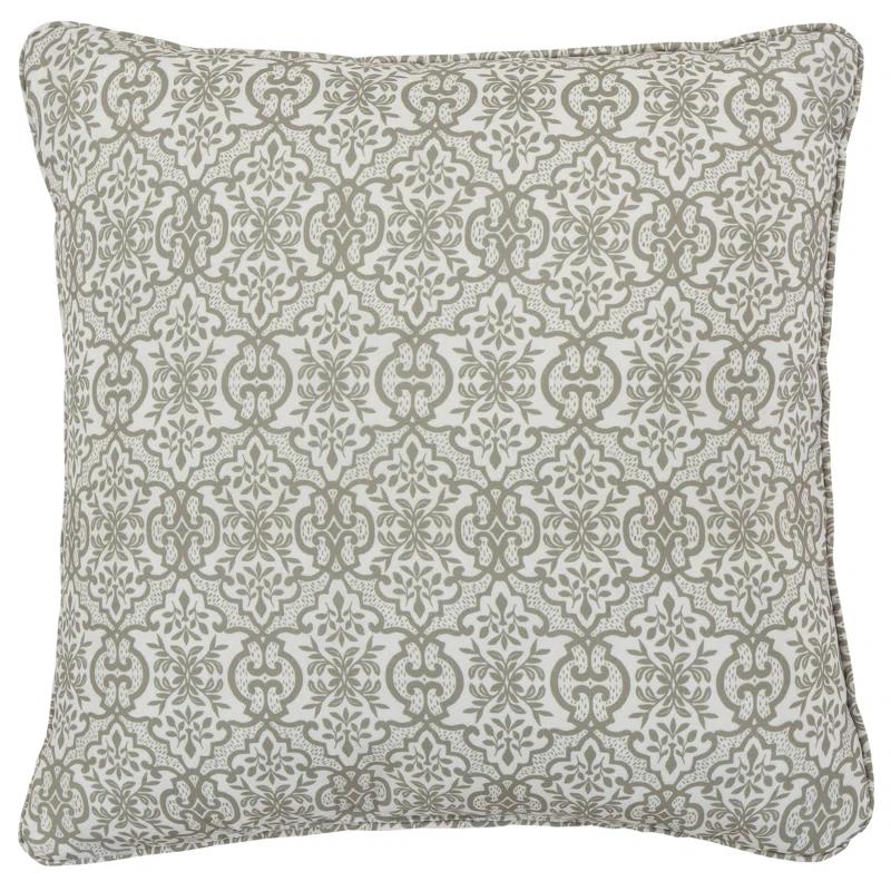 Royal Court Evergreen 16" Square Decorative Throw Pillow