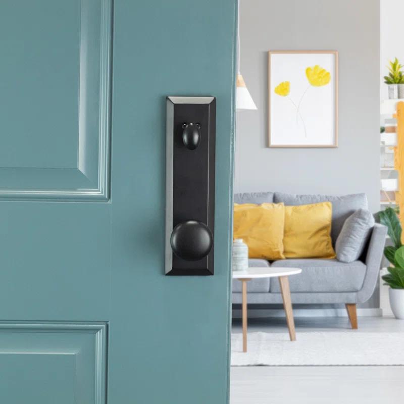 Bravura Hardware Handleset with Deadbolt and Door Rosette