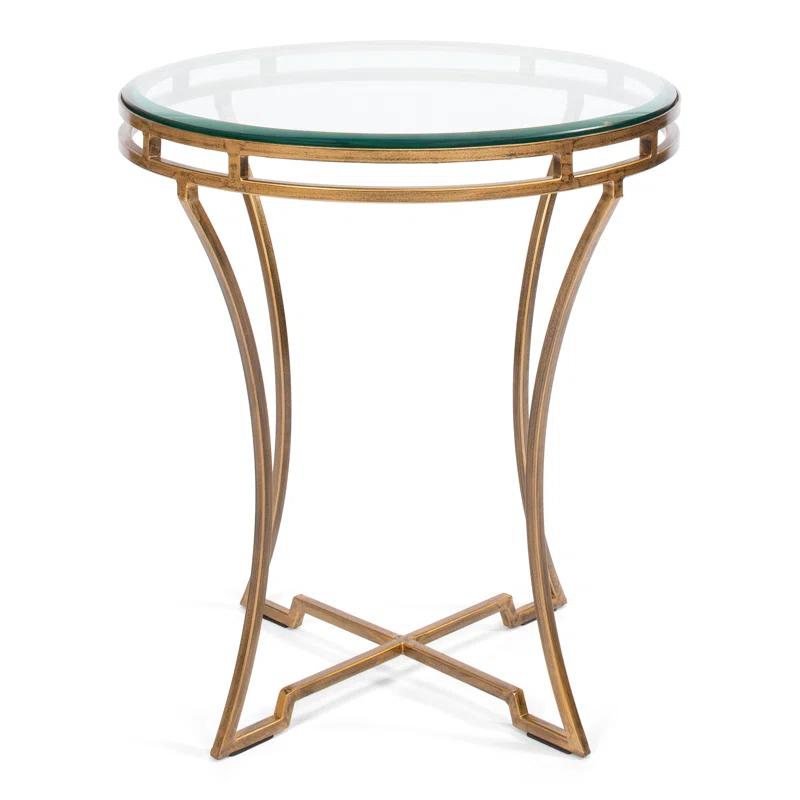 Sarreid Ltd Glass Top End Table