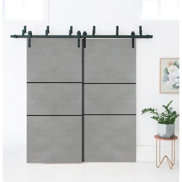 SARTODOORS Solid + Manufactured Wood Paneled Barn Door