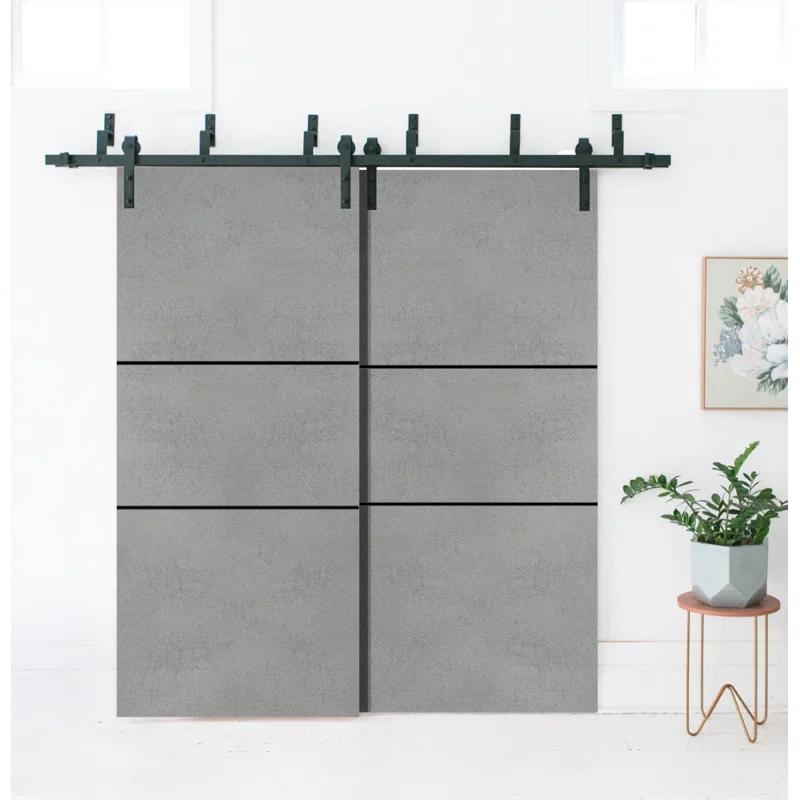 SARTODOORS Solid + Manufactured Wood Paneled Barn Door