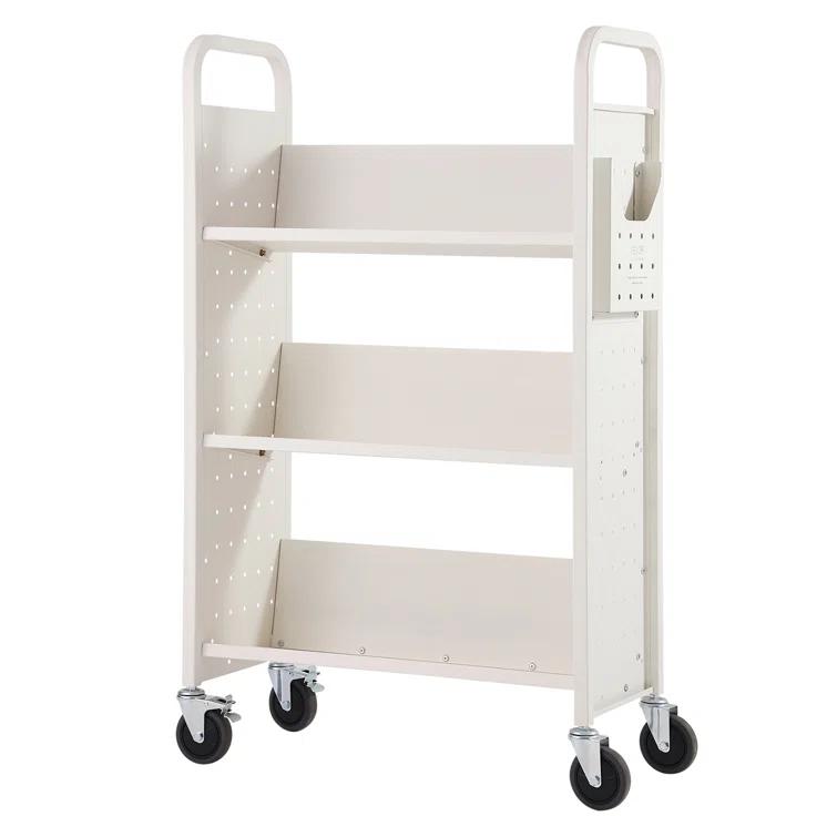 Stellweilan Tessberg 49.2'' H Book Cart with Wheels