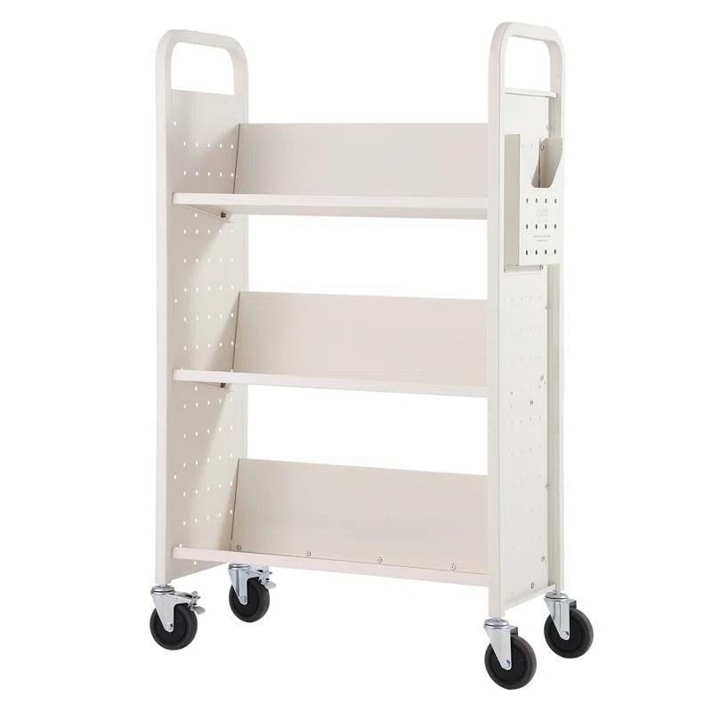 Stellweilan Tessberg 49.2'' H Book Cart with Wheels