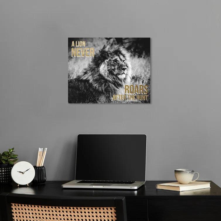 Notori Art Success Is Silent Canvas Motivational Quotes Print By Notoriart