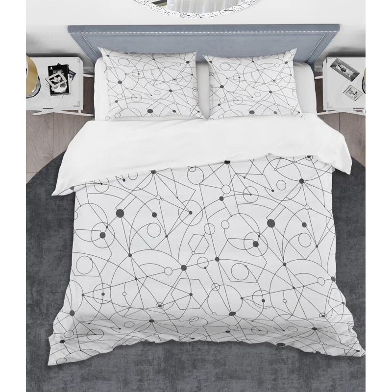 Design Art Modern & Contemporary Twill Geometric Shapes Duvet Cover Set