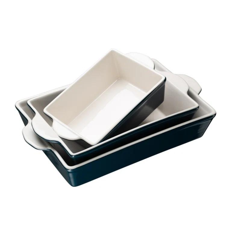 kook Kook 3-Piece Ceramic Bakeware Set