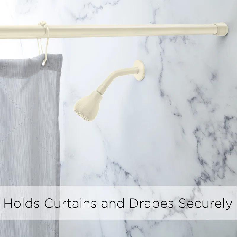 Bath Bliss 42'' Straight Tension Shower Curtain Rod