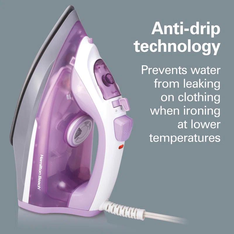 Hamilton Beach Hamilton Beach Steam Iron With Extra-Glide Nonstick Soleplate
