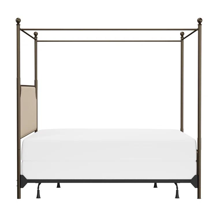 Nordland Upholstered Metal Canopy Bed