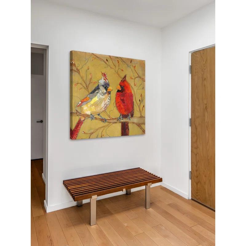 Marmont Hill "Cardinal Conversation" Print on Wrapped Canvas