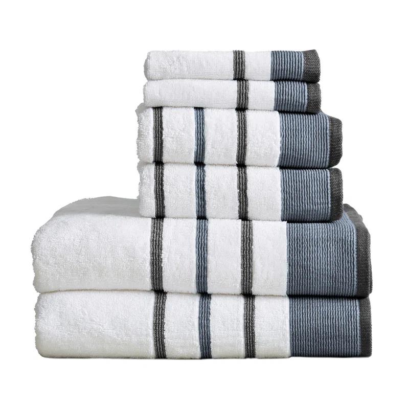 FreshFolds Cotton Blend Decorative 6-Piece Towel Set