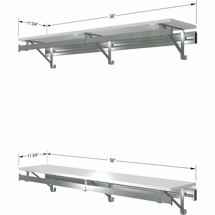 Arrange a Space Double Shelf-Hang Closet System