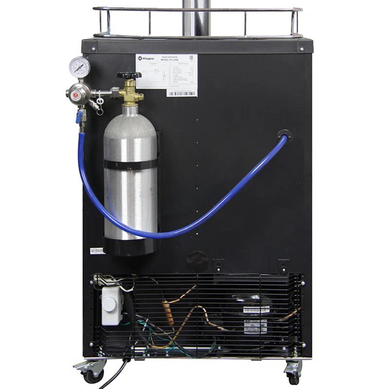 Kegco Kegco 5.6 Cubic Feet Dual Tap Freestanding Kegerator with Adjustable Temperature