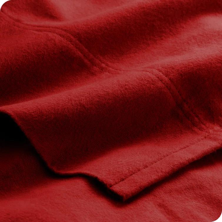 Bare Home 100% Cotton Solid Flannel Sheet Set & Reviews | Wayfair